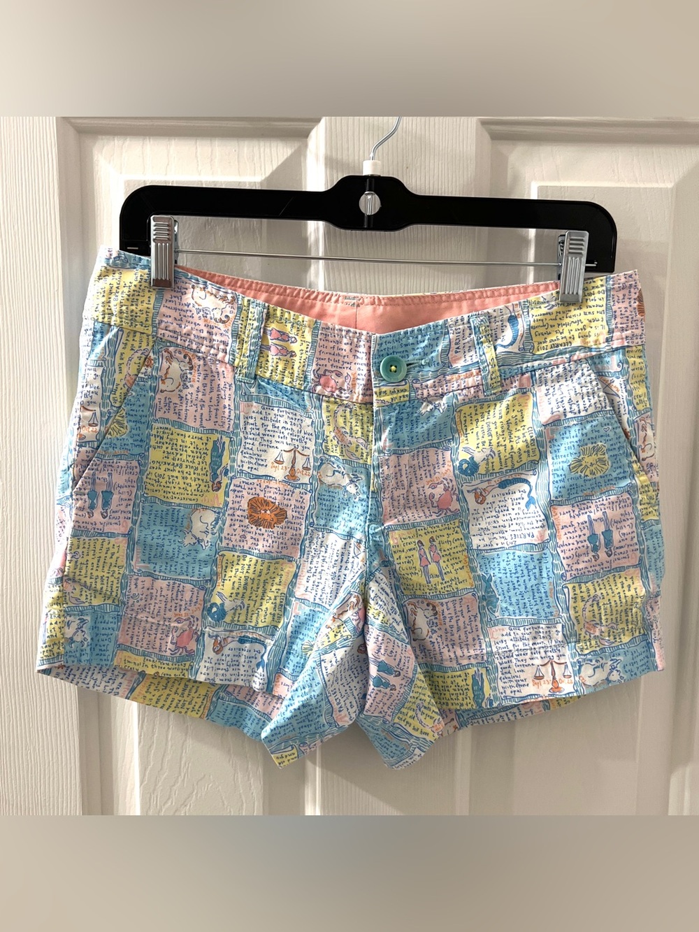 Lilly Pulitzer Callahan Shorts Horoscope Holy Grail Rare 4 Cotton